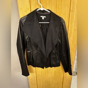 BAR III Black Leather Jacket